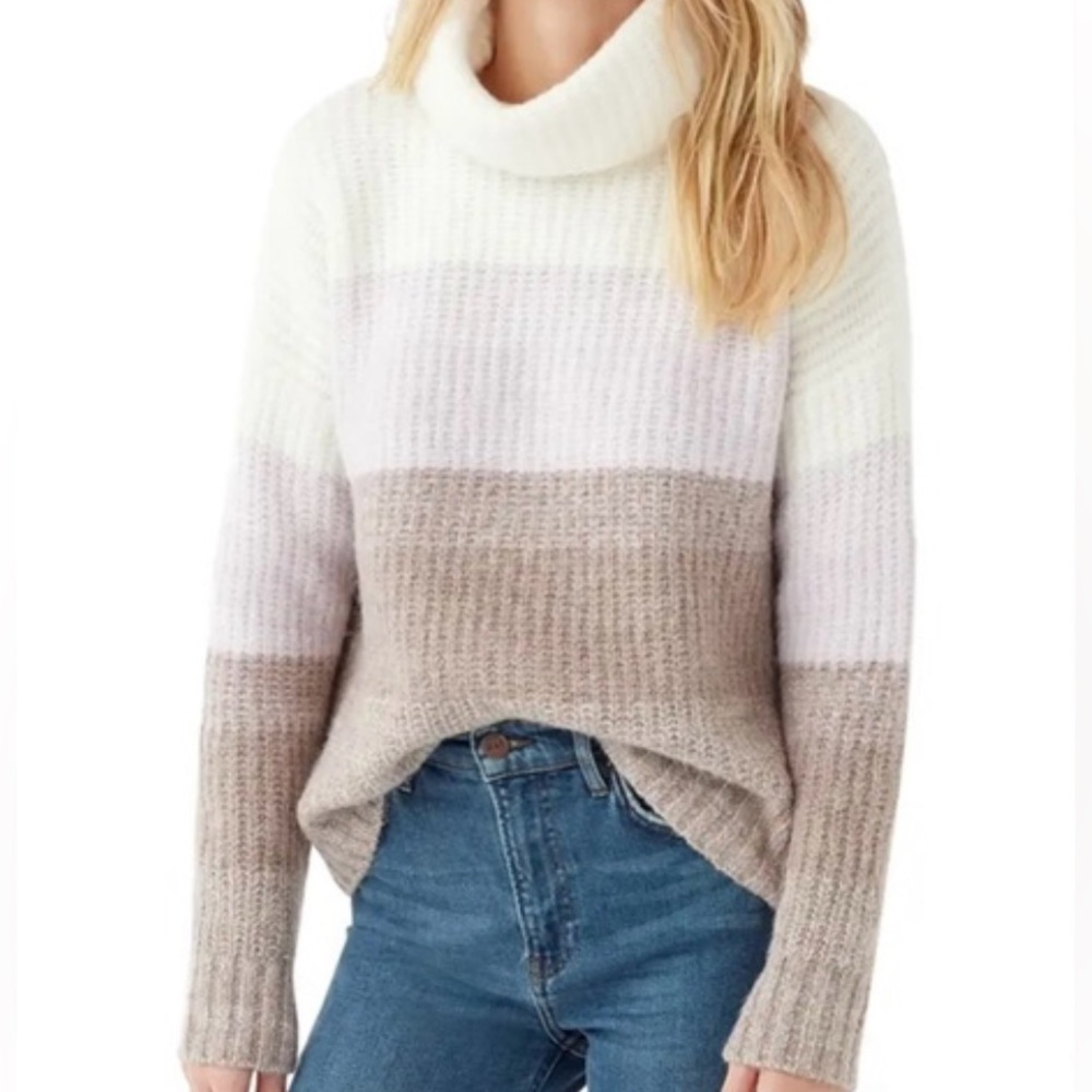 Splendid Multitone Turtleneck Sweater